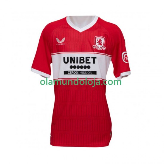 Camisola Middlesbrough Homem Equipamento Primeiro 2025-2026 Manga Curta